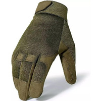 Olahraga Nylon Breathable Tactical Outdoor Sports Full Finger Gloves For Riding Climbing Hiking Cycling (Green)