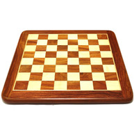 Palm Royal Handicrafts 16 Inches Handmade Flat Wooden Chess Board Made With Indian Rosewood Wooden Chess Board For Chess | Chess Peices Not Included (16 X 16 Inches, Brown), For Kid
