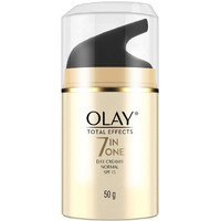 Olay Total Effects Anti Ageing Skin Cream (Moisturizer)| Fights 7 Signs Of Ageing | With Niacinamide And Green Tea Extracts | Normal, Oily, Dry, Combination Skin | 50G (Normal Spf15)