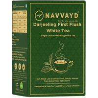 Navvayd Darjeeling First Flush Flavorful White Tea, Loose Leaf (100 Gms, 50 Cups)