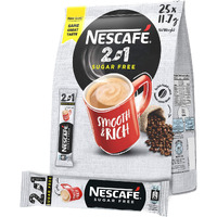 Nescafe Sugar-Free 2 In 1 (25 Sticks) Pouch, 292.5 Gm, Coffee