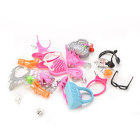 Idream Doll Accessories Set (40 Pcs) Includes Shoes, Bags, Mirror, Plastic Hangers, Comb, Bracelet, And More For Dolls Ideal Gift For Doll Lovers And Collectors,Multicolor
