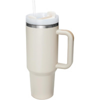 Unowyi 40 Oz Tumbler With Handle And Straw Lid, Stainless Steel Vacuum Insulated Tumbler, Travel Mug Straw Covers Cup For Water, Iced Tea Or Coffee, Smoothie, Gifts For Women Men