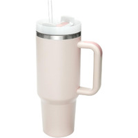 Unowyi 40 Oz Tumbler With Handle And Straw Lid, Stainless Steel Vacuum Insulated Tumbler, Travel Mug Straw Covers Cup For Water, Iced Tea Or Coffee, Smoothie, Gifts For Women Men