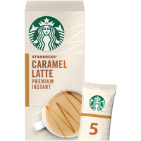 Starbucks Caramel Latte Premium Instant Ground Coffee Mixes 107.5G, Box