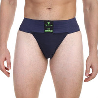 Playfitz Tokyo Gym Supporter For Men, Sports Underwear For Men For Workout In Gym Stretchable Cotton, Men's Cotton Briefs Moisture Wicking Supporter For Cricket, Running, Gym Quick Dry, M (Blue)
