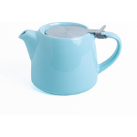 Glenburn Tea Direct I Sipologie Ceramic Teapot Kettle With Infuser  Loose-Leaf, Herbal, Green Tea Maker  High Fired, Finely Glazed Ceramic With Fine Mesh Stainless-Steel Infuser, Blue, 400Ml