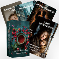 Mtroyaldia Love Tea Oracle Cards, Twin Flames Soulmates Oracle Deck, Romance Love Oracle Cards, Life Relationships Oracle Cards For Beginners