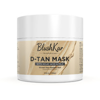 Blushkar D-Tan Mask 100Gm For Instant Tan Removal | Enriched With Kojic Acid, Milk, Honey, Green Tea & Sandalwood Oil | Protects Against Sun Damage | For All Skin Types