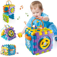 Galaxy Hi-Tech Activity Cube For Toddlers Baby Educational Musical Toy For Kids - Early Development Learning Toys With 6 Different Activities - Best Gift For Children,Multicolour