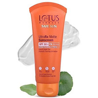Lotus Herbals Safesun Ultrarx Matte Sunscreen Spf 50 Pa++++ | Cica & Green Tea | Water & Sweat Resistant | No White Cast | Dermatologically Tested | 50Gm