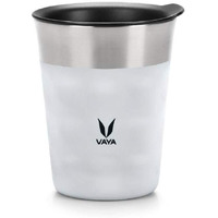 Vaya Popcup Insulated Coffee Mug With Lid 250Ml, Stainless Steel Hot & Cold Coffee, Water And Teacup,Double-Walled Insulated Tumbler, Keeps Beverages Hot & Cold For 5 Hrs,Cool Grey