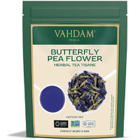 Vahdam, Butterfly Pea Flower (50 Gm, 150+ Cups) Caffeine Free Herbal Tea|Vacuum Sealed For Freshness|Shankhpushpi Flowers|Eco-Conscious Packaging