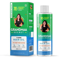 Nidhi's Grandmaa Secret 13 Herbs Hair Oil For Men & Women | Promotes Hair Growth & Reduces Hair Fall | Handmade Natural Hair Oil With Curry Leaves | Hair Fall Control Oil For Dry Damaged Hair | 200 Ml