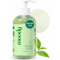 Moody Acnexpert 2% Salicylic Acid%, 5% Niacinamide & Green Tea Body Wash | Prevents Body Acne & Deeply Cleanses Skin | Paraben & Sulphate Free | Suitable For All Skin Types | Body Shower Gel 200Ml