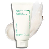 Innisfree Green Tea Hydrating Amino Acid Foam Cleanser 150Grams For Daily Cleansing, All Skin Types, Korean Face Wash