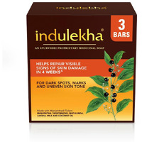 Indulekha Ayurvedic Proprietary Medicine Soap Pack Of 3; 100 Gm Each Bar, 300 Gms Packs
