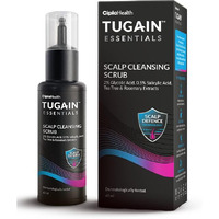 Tugain Essentials Scalp Cleansing Scrub From Cipla | 2% Glycolic Acid, 0.5% Salicylic Acid, Tea Tree Extract & Rosemary Extract I Controls Sebum Production | Exfoliates Scalp| Promotes Healthy Scalp And Unclogs Pores | Sulphate & Paraben Free| For All Hair Types | 60 Ml