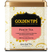 Golden Tips Peach Flavor Black Tea Loose-Leaf Healthy And Natural Tea (100 Gram, 50 Cups)