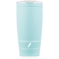 Flair Moka Vacuum Insulated Coffee Mug | 500Ml Travel Mug For Hot & Cold Beverages | 9H Hot & 15H Cold | Leakproof, Bpa-Free, Durable, Double-Walled Stainless Steel (Pastel Blue)