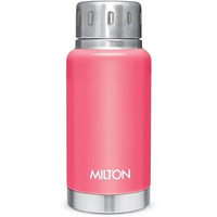 Milton Elfin 160 Thermosteel Bottle, 160 Ml Water Bottles, 24 Hours Hot And Cold, Easy To Carry, Easy Grip, Rust Proof, Tea, Coffee, Office, Travel Bottle, Pink