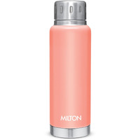 Milton Elfin 300 Thermosteel Bottle, 300 Ml Water Bottles, 24 Hours Hot And Cold, Easy To Carry, Easy Grip, Rust Proof, Tea, Coffee, Office, Travel Bottle, Peach