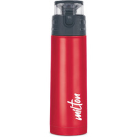 Milton Atlantis 900 Thermosteel Insulated Bottle, 750 Ml Water Bottles, 24 Hours Hot And Cold, Easy To Carry, Easy Grip, Rust Proof, Tea, Coffee, Office, Travel Bottle, Red