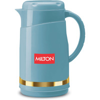 Milton Renova 1000 Water Jug, Pu Insulated Inner Stainless Steel Hot & Cold Jug, Bpa Free, Leak Proof, 1 Litre, Special Blue, Ideal For Tea, Coffee, Water, Hot Beverages