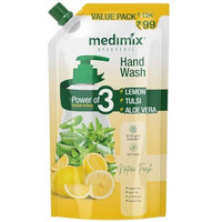 Medimix Ayurvedic Nature Fresh Hand Wash Refill With Lemon, Tulsi & Aloe Vera For Soft & Odour-Free Hands 675Ml | 99.9% Germ Protection | Shop Herbal | Natural | Soap-Free | 100% Vegan