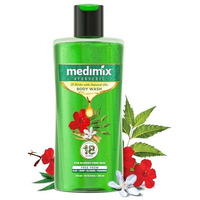 Medimix Ayurvedic Bodywash 18 Herbs & Natural Oils For Healthy & Refreshed Skin | Shower Gel For Soft, Nourished & Glowing Skin | Herbal | Paraben-Free & Sulphate-Free 250Ml+50Ml Extra