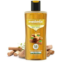 Medimix Ayurvedic Body Wash, Sandal With Eladi Oil For Clear, Glowing And Tan-Free Skin 250Ml + 50Ml | Herbal Shower Gel | Paraben-Free & Sulphate-Free