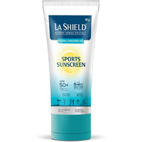 La Shield Mineral Sports Sunscreen Gel Spf 50 + | 100% Mineral Sunscreen | 8 Hours Water Resistant | For Women And Men | No White Cast | Broad Spectrum Pa+++ | Lightweight And Non Greasy | Fragrance-Free |Dermatologist Tested | 80G