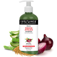 Soulflower Biotin Onion Sulphate Free Shampoo | For Hair Growth, Anti Hair Fall, Strong Roots With Keratin, Argan Oil, Green Tea, Shikakai & Reetha For Men & Women For All Hair | 300Ml (Pack Of 1)