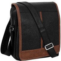 Storite Stylish Pu Leather Messenger Sling Cross Body Travel & Office One Side Shoulder Bag For Men And Women - Coffee Black Brown - (30 X 5.5 X 24 Cm)
