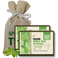 Speaking Tree Healing Neem And Tulsi Handmade Soap -100 Gms (Pack Of 2)