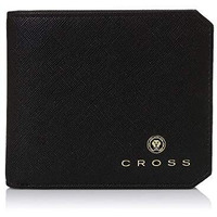 Cross Leather Wallets For Men Latest Gents Purse With Card Holder Compartment, Giftsfor Men -Black