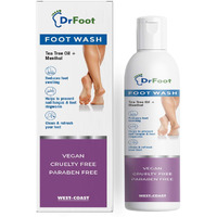 Dr Foot | Foot Wash | Foot Cleaner For Dead Skin | Tea Tree Oil | Menthol | Foot Care Product | Prevents Nail Fungus & Foot Ringworm | Refreshes Your Feet | 100Ml