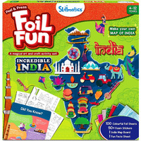 Skillmatics Foil Fun - Incredible India, No Mess Art For Kids, Diy Creative & Educational Activity, Craft Kits, Travel Toys, Gifts For Ages 4, 5, 6, 7, 8, 9, 10, 11, 12