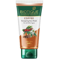 Biotique Coffee Energizing Face Wash 150Ml | Purifies Skin, Unclog Pores | Paraben & Sls Free