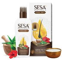 Sesa Ayurvedic Strong Roots Hair Oil 200 Ml Hair Strenghtening Reduces Hairfall No Mineral Oil Hair Oil For Women And Men