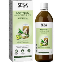 Sesa Ayurvedic Hair Care Juice - For Hair Fall Control & Hair Growth - With Bhringraj, Aloe Vera, Amla & Daru Haridra, 1L (Pack Of 1)