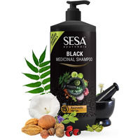 Sesa Ayurvedic Medicinal Shampoo 1 Lt Hairfall Control Anti Dandruff Shampoo Infused With 15 Ayurvedic Herbs Smooth & Shiny Hair For Men & Women, 1000 Ml