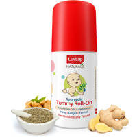 Luvlap Naturals Baby Tummy Roll On Oil For Colic & Gas Relief, Relieves Constipation & Indigestion With Hing, Ginger & Fennel (Saunf), Alcohol Free, Dermatologically Tested Ayurvedic Medicine, 40Ml