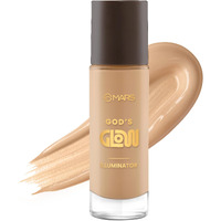 Mars God's Glow Illuminator Highlighter (30Ml) (06-Toffee) | Hyluronic Acid, Green Tea & Rosemary Extract | Sheer Coverage | Light-Weight | Flawless Natural Look