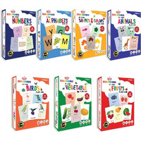 Wembley Flash Card For Babies 0 To 6 Months Old Boy Girls Infant Early Learning Educational Montessori Toys Birthday Gift For 1 2 3 4 Years Kids Cognitive_Skills Activity Toys - Set Of 196 Cards