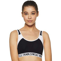 Van Heusen Proactive Women Sports Bra - Cotton Elastane - Anti Bacterial, Wireless, Non Padded, Full Coverage