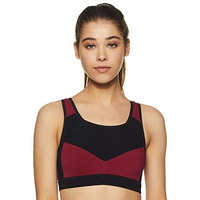 Van Heusen Proactive Women Racerback Sports Bra - Cotton Elastane - Anti Bacterial, Wireless, Padded, Full Coverage