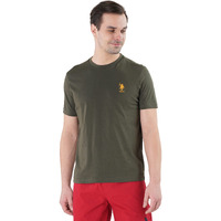 U.S. Polo Assn. Mens Crew Neck Embroidered Logo I633 Lounge Regular Fit T-Shirt - Pack Of 1 (Olive S)
