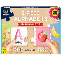 Webby Alphabets 2 Pieces Learning Pack Jigsaw Puzzle, Montessori Early Educational Pre School Puzzle Toys For 3+ Years Kid