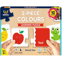 Webby Colours 2 Pieces Learning Pack Jigsaw Puzzle, Montessori Early Educational Pre School Puzzle Toys For 3+ Years Kid